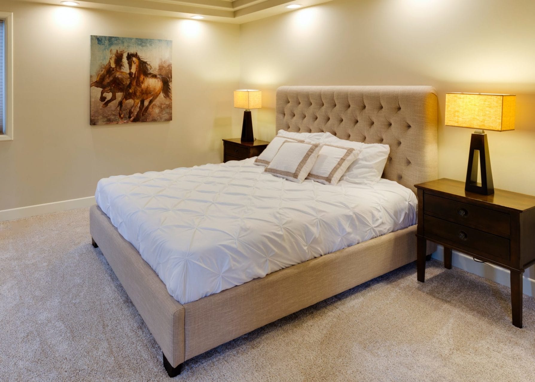 master bedroom remodel - improved lighting.