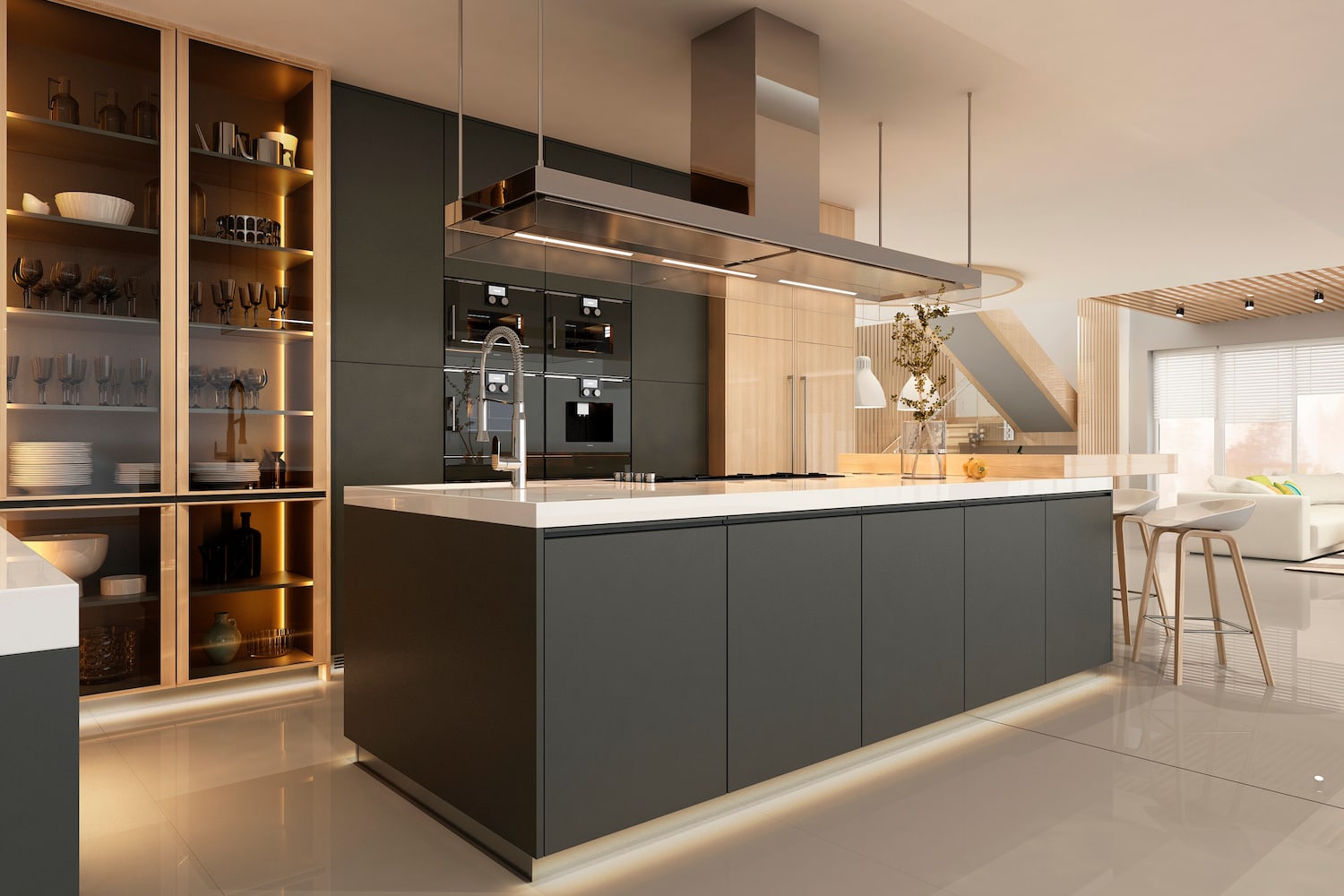 open concept kitchen ideas modern